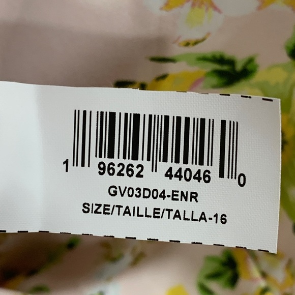 BCBGeneration Womens Ruched Wrap Mini Dress English Rose Floral Print Size 16 - Picture 12 of 16